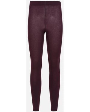 Mountain Warehouse Ladies Brushed Isotherm Leggings - Purple