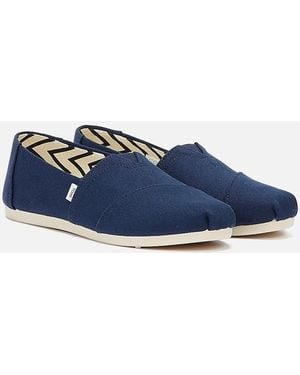 TOMS Alpargata Cotton Canvas Espadrilles - Blue
