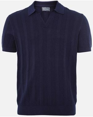 Oliver Sweeney Knitted Hundon Polo Shirt - Blue