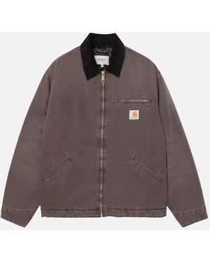 Carhartt Og Detroit Jacket 'Dearborn' Canvas - Brown