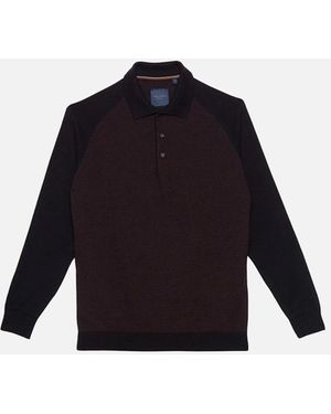 Guide London Guide Premium Long Sleeve Polo Knitted Jumper - Blue
