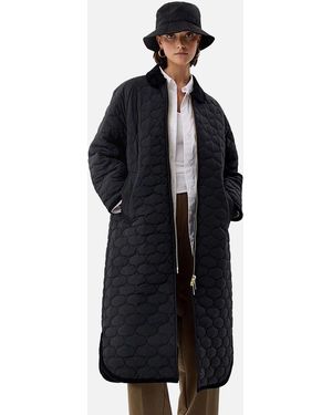 HUNTER Ladies Fionn Quilted Jacket - Blue
