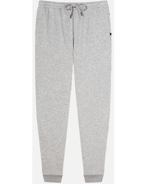 Derek Rose Cotton Modal Jogging Bottoms - White