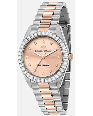 Chiara Ferragni Quartz Stainless Steel Analog Watch With Dial - White