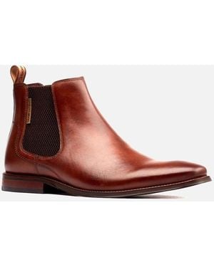 Base London London Sikes Leather Tan Boots - Brown