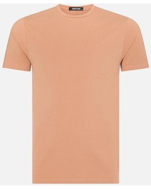 Remus Uomo Plain T-Shirt 625 Rust - White