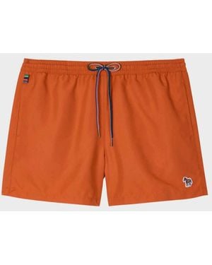 Paul Smith Zebra Swim Shorts - Orange