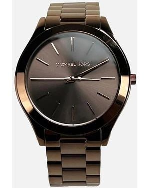 Michael Kors Slim Runway Stainless Steel Watch - Black