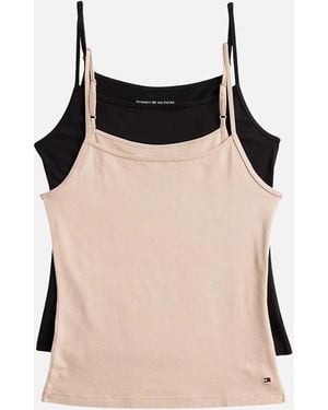 Tommy Hilfiger 2-Pack Camisole Vest Tops - Black