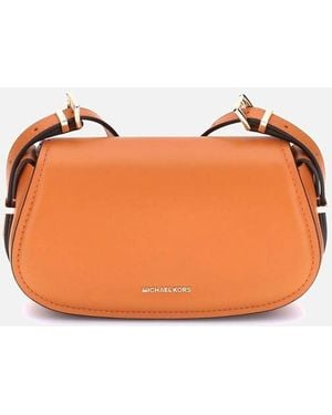 Michael Kors Lydia Elegant Shoulder Bag With Adjustable Strap - Orange