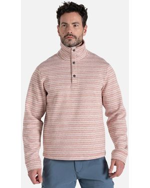 Craghoppers Pelion Stripe Overhead Fleece Top - Pink