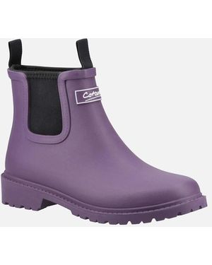 Cotswold Barton Synthetic Wellington Boots - Purple