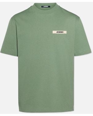 Jacquemus Light Le T-Shirt Gros Grain T-Shirt - Green
