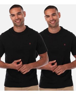 Farah Dani T-Shirt (Pack Of 2) - Black