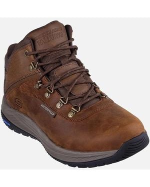 Skechers Meroe Pikeman Leather Ankle Boots - Brown