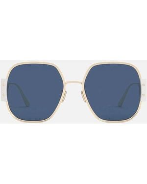 Dior 30Montaigne Ivory Frame Lens Sunglasses - Blue