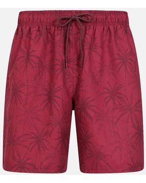 Mountain Warehouse Palm Leaf Swim Shorts - Red