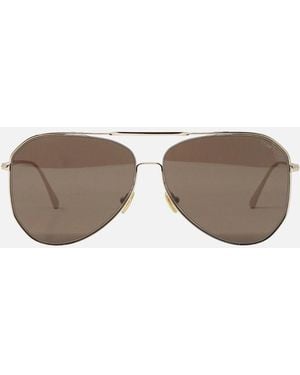 Tom Ford Charles 02 Ft0853 28E Rose Sunglasses - Brown