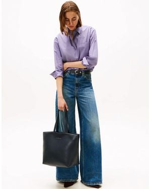 Tommy Hilfiger Th Logotape Tote Bag - Blue