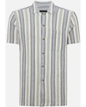 Remus Uomo Stripe Ss Shirt 18 - White