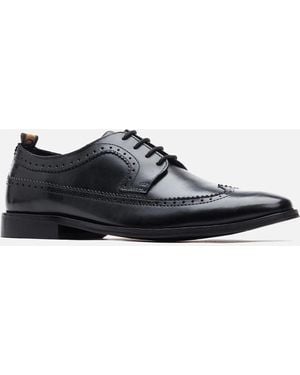 Base London London Havisham Leather Brogues Shoes - Black