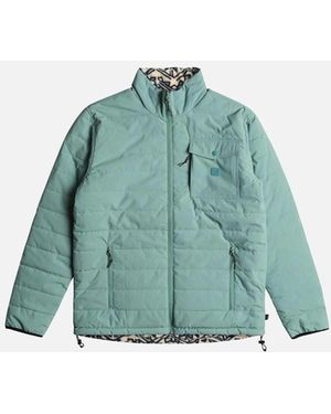Billabong Unwind 10K Reversible Water Repellent Puffer Jacket - Blue