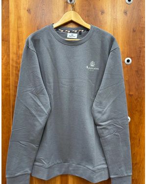 Aquascutum Small Logo Sweatshirt - Blue