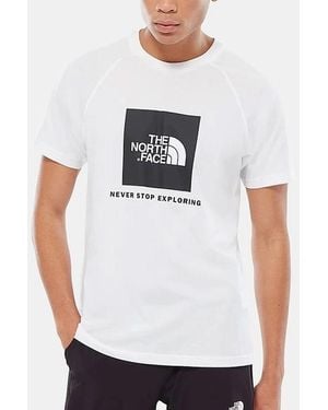 The North Face Raglan Redbox T-Shirt - White