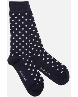 Swole Panda Bamboo Socks Dot - Blue