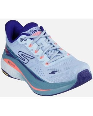 Skechers Performance Max Cushioning Propulsion Textile Light/ Trainers - Blue