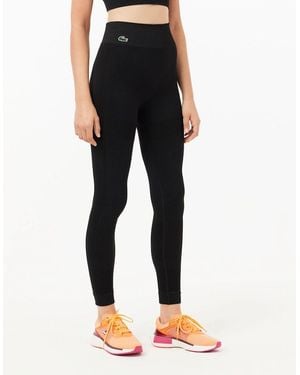 Lacoste Seamless Absorbent Sport Leggings - Black