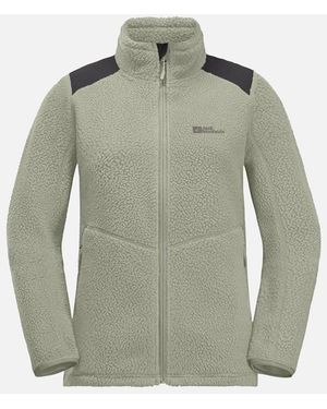Jack Wolfskin Kammweg Pile Full Zip Fleece - Green