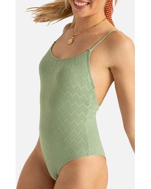 Roxy Current Coolnes One Piece Swimsuit - Green