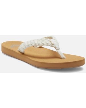 Roxy Porto Flip Flops - White