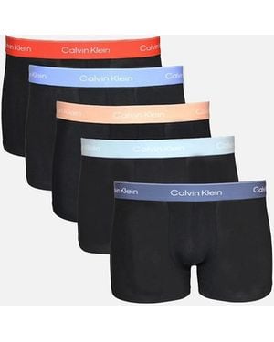 Calvin Klein 5-Pack Icon Cotton Stretch Boxer Trunks, /Multi - Blue