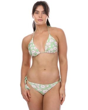 Ted Baker Raela Reversible Poppy Print Bikini Top - Natural