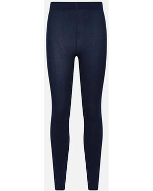 Mountain Warehouse Ladies Brushed Isotherm Leggings - Blue