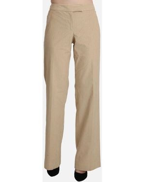 Ermanno Scervino Pinstripe Straightleg Trousers Jeans - Natural