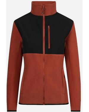 Trespass Ladies Arcade At100 Contrast Fleece Jacket - Red