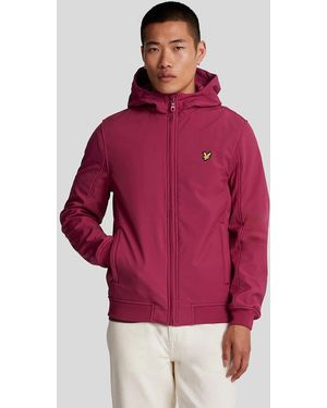 Lyle & Scott Fleece Back Softshell Jacket - Red