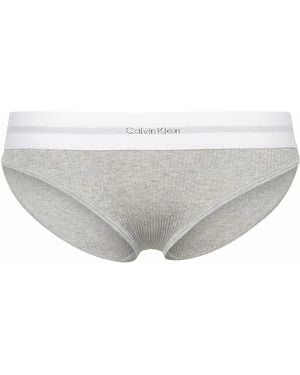 Calvin Klein Modal Rib Bikini Brief, Heather - Grey