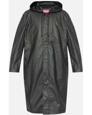 DIESEL Long Rain Coat - Grey