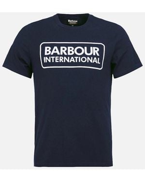 Barbour Essential Large Logo T-Shirt - Blue