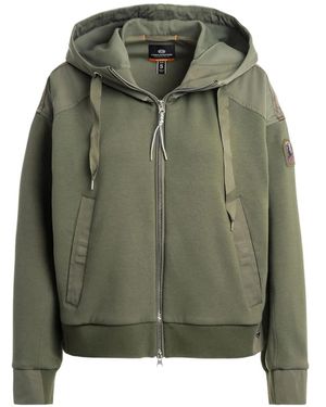 Parajumpers Kinga Thyme Hybrid Oversized Zip-Up Hoodie - Green