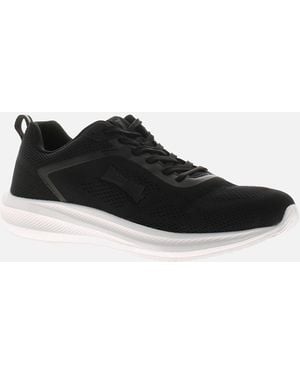 Lonsdale London Trainers Santon Lace Up Uk Size - Black