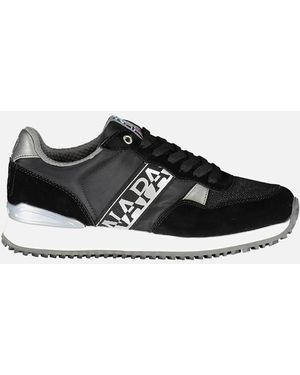 Napapijri Contrasting Lace Sports Shoe With Logo Detailing - Black