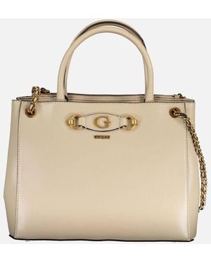 Guess Handbag With Versatile Carrying Options And Spacious Interior - Natural