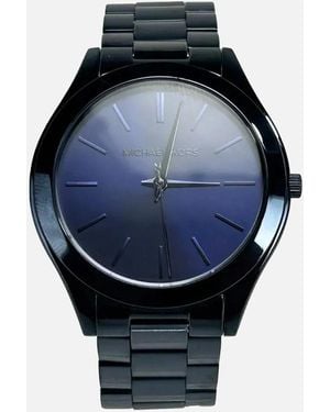 Michael Kors Slim Runway Stainless Steel Watch - Blue