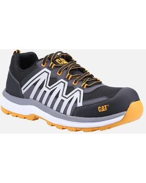 Caterpillar Charge Leather Safety Trainers - Blue