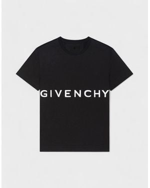 Givenchy Oversized T-Shirt Embroidery - Black